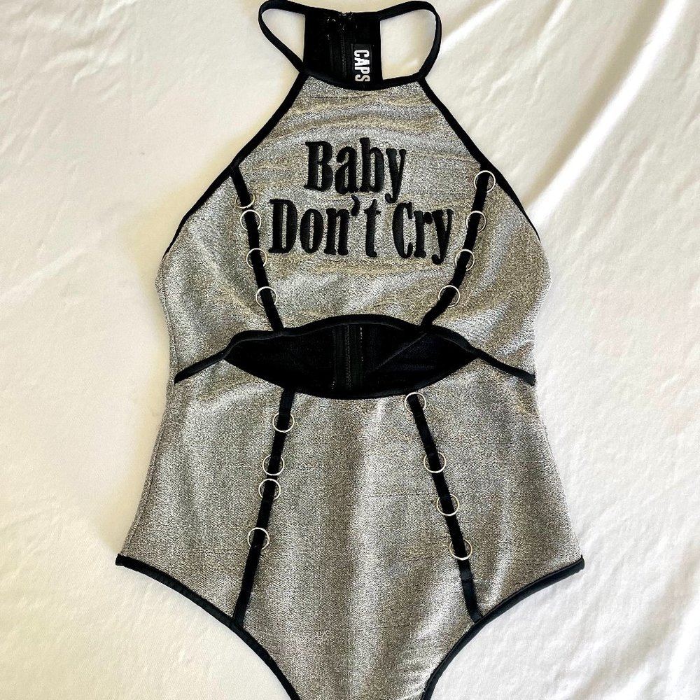 Sparkly cut out body suit